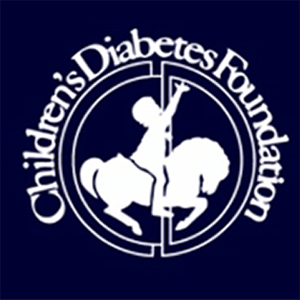 Children's Diabetes Foundation logo with a child riding a horse, symbolizing hope and community involvement.