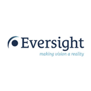 Eversight logo: making vision a reality. Minority business community involvement.