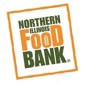 Northern Illinois Food Bank logo. Supporting community involvement.