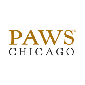 PAWS Chicago logo promoting community involvement.